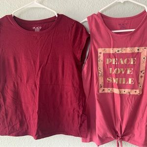 Girls t shirt and tank top set